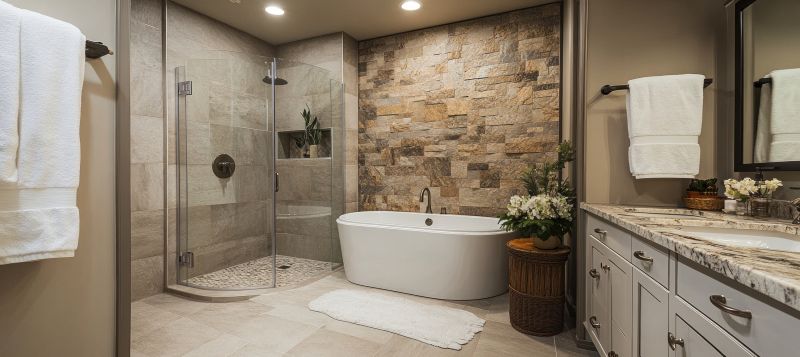 Spa-Style Tub Area